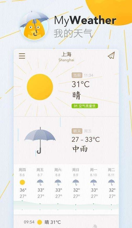 我的天气（