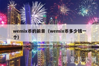 wbmi币的前景（wbmi币多少钱一个）
