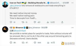 CZ回应社区要求BIAN删除所有稳定币：用户决定