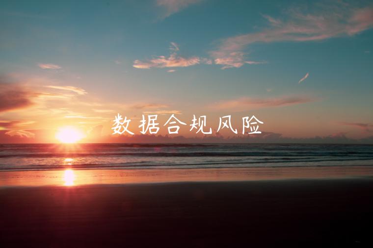 数据合规风险-第1张图片-欧意下载