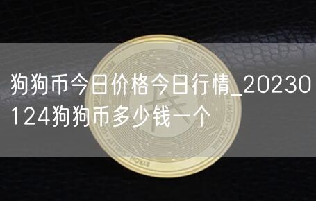 狗狗币今日价格今日行情_20230124狗狗币多少钱一个-第1张图片-欧意下载