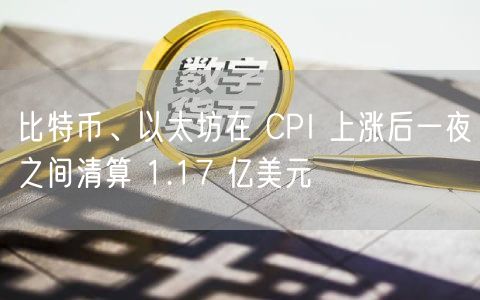 比特币、以太坊在 CPI 上涨后一夜之间清算 1.17 亿美元-第1张图片-欧意下载