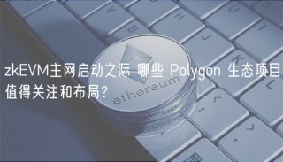 zkBVM主网启动之际 哪些 Polygon 生态项目值得关注和布局？