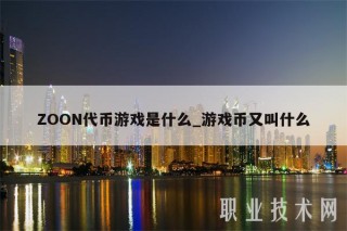 ZOON代币游戏是什么_游戏币又叫什么