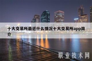 十大交易所最近什么情况十大交易所app简介