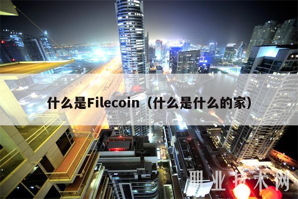 什么是Filcoin（什么是什么的家-第1张图片-火网下载