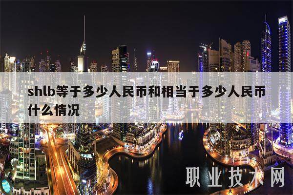 shlb等于多少人民币和相当于多少人民币什么情况-第1张图片-火网下载