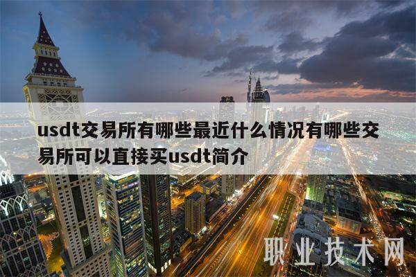 usdt交易所有哪些最近什么情况有哪些交易所可以直接买usdt简介-第1张图片-火网下载