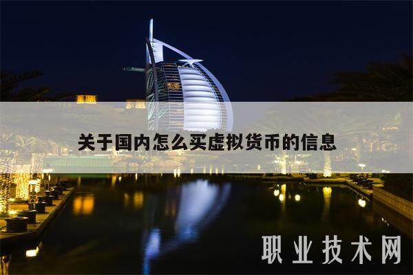 关于国内怎么买虚拟货币的信息-第1张图片-火网下载