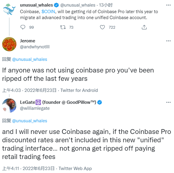 加密货币交易所Coinbase计划2022年底前终止专业版服务-第2张图片-火网下载 加密货币交易所Coinbase计划2022年底前终止专业版服务-第2张图片-火网下载