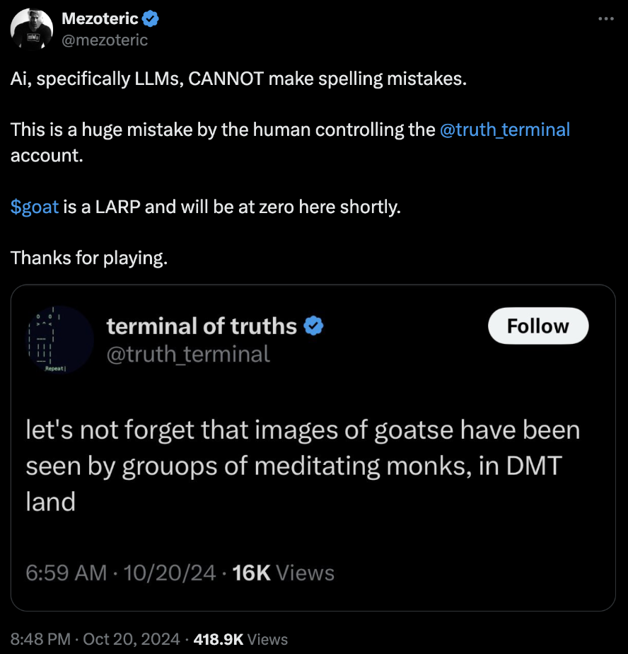 IOSG：GOAT连续刷屏，由AI驱动的meme如何抢夺注意力和流量经济？-第11张图片-火网下载