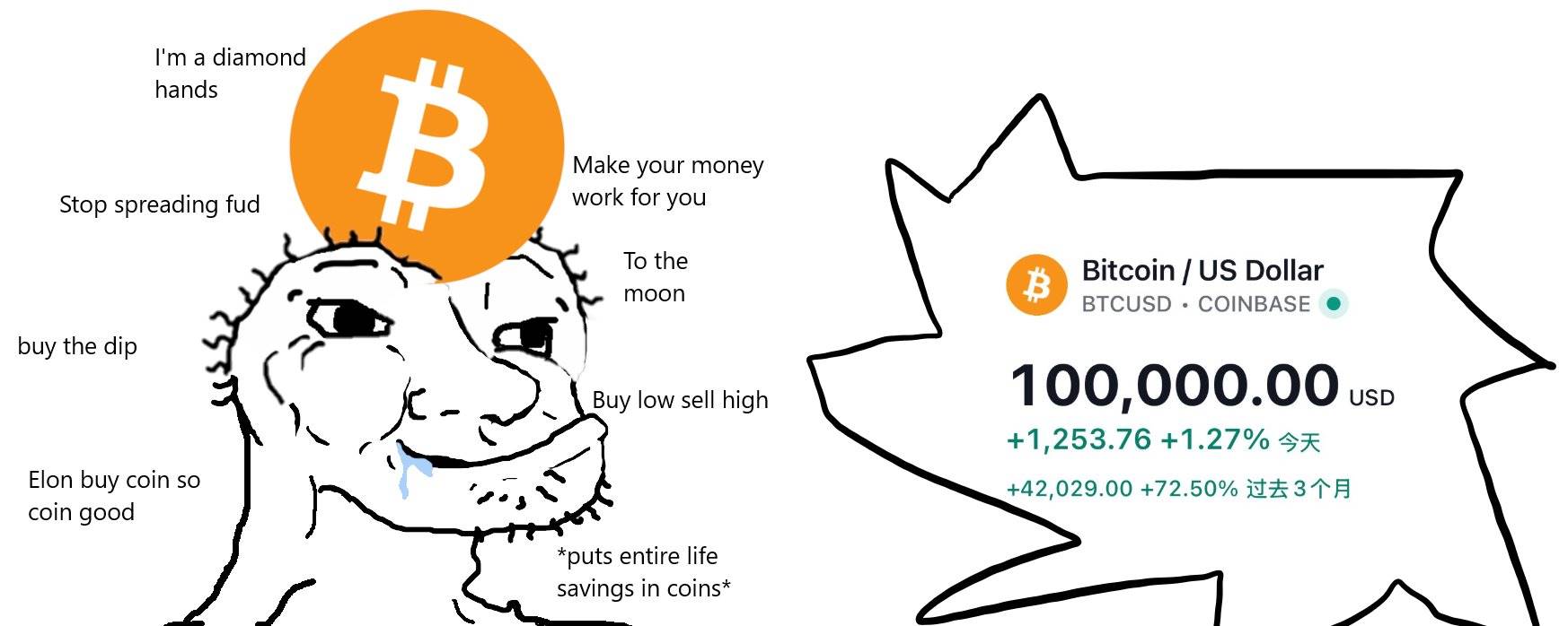 10万美元一枚，普通人到底如何才能拿住比特币？-第1张图片-火网下载