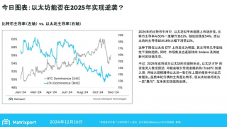Matriport：2025年以太坊主导率有望回升