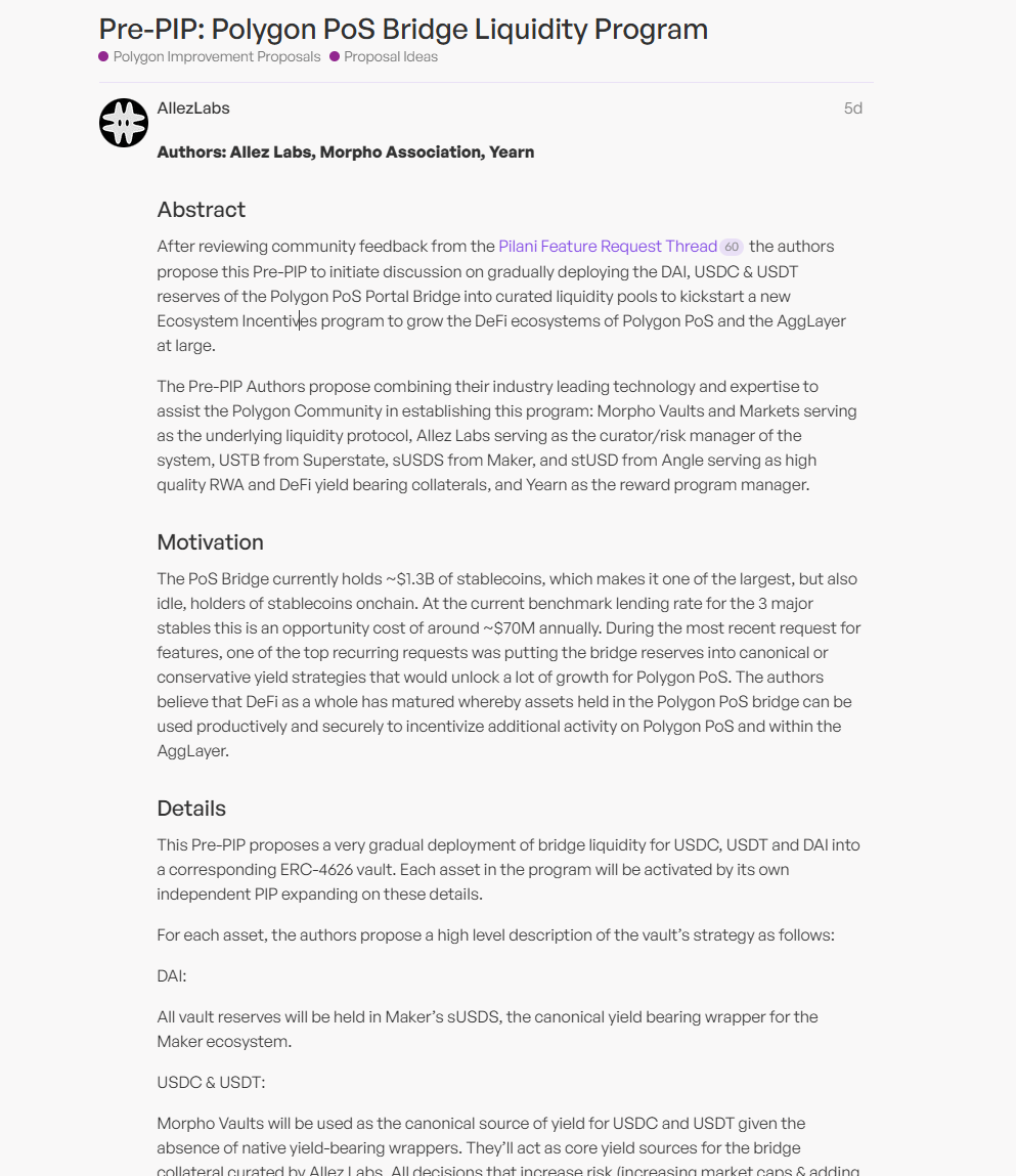 Polygon生态危机：AAVE与Lido撤离，肇因于“借鸡生蛋”提案-第1张图片-火网下载