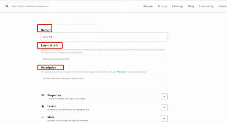 opensea如何创建NFT作品?opensea创建NFT操作教程图解10