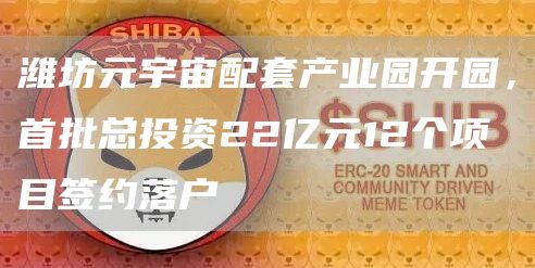 潍坊元宇宙配套产业园开园，首批总投资22亿元12个项目签约落户1