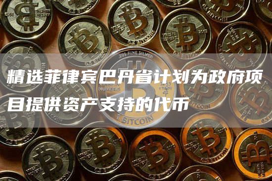 精选菲律宾巴丹省计划为政府项目提供资产支持的代币1