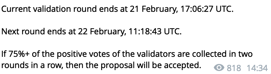 Telegram区块链利多冻结25亿美元TON币提案首轮通过2