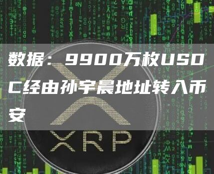 数据：9900万枚USDC经由孙宇晨地址转入币安1