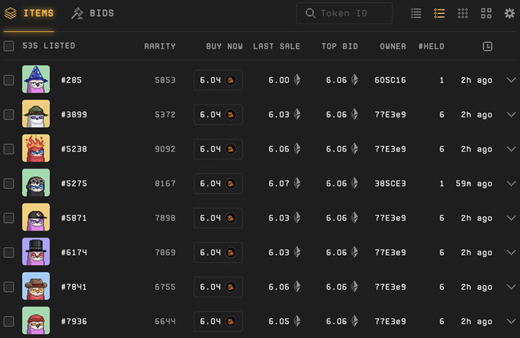空投狂刷量:Blur多项蓝筹NFT爆发买价高于地板价怪象2